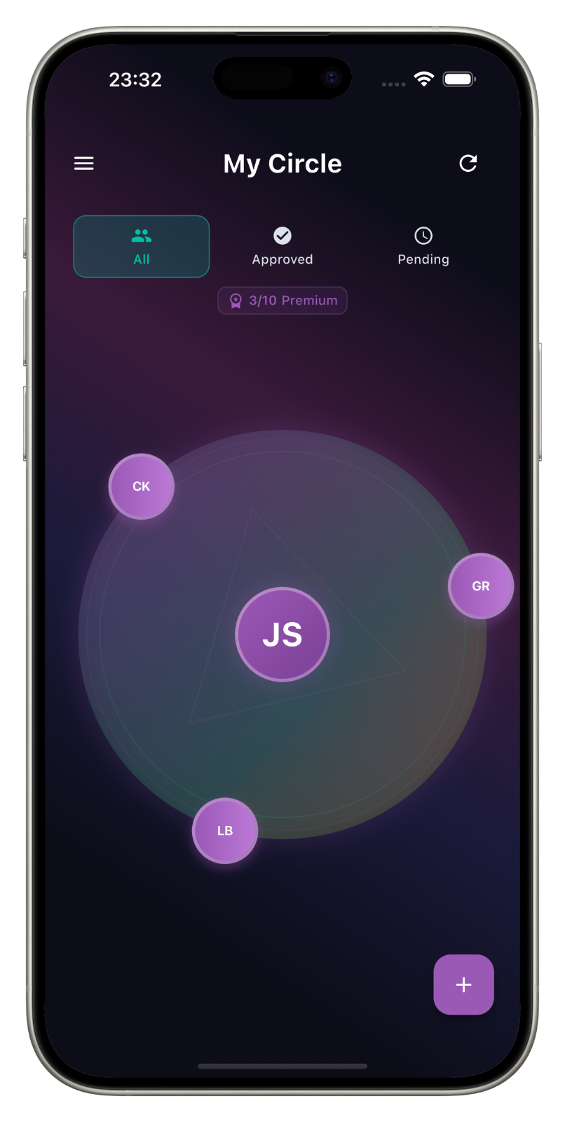 My Circle: gestisci i tuoi cerchi di contatti fidati